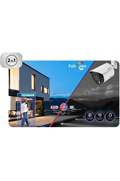 NO BRAND Kit de supraveghere IP extensibil, 2 camere IR/LED de 8MPx, înregist...