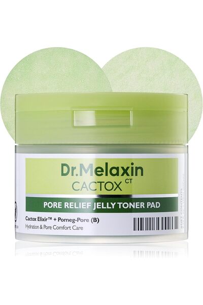 Dr.Melaxin Cactox Pore Relief Jelly Toner Pads – Cooling & De-Puffing Exfolia...