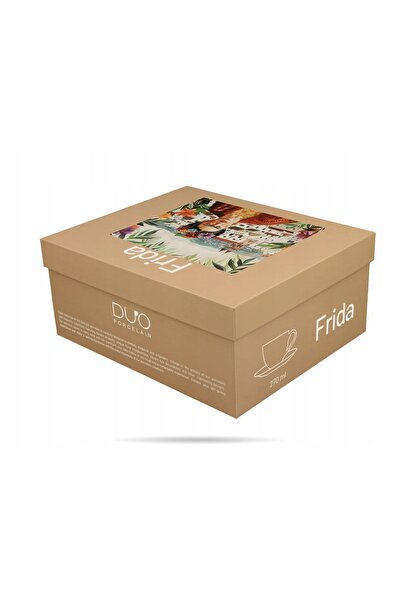 Duo Set de 2 căni 270 ml Frida Kahlo, cadou cu tematică de artă mexicană, col...