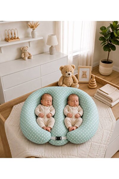 AHSEN TASARIM Twin Baby Breastfeeding Pillow, Breastfeeding Pillow, Feeding P...