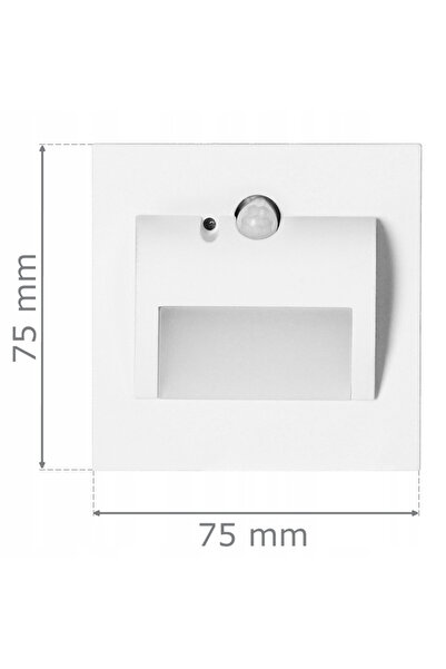 Adviti Lumină LED pentru scară cu senzor de mișcare, iluminat scară 12V CALD ...