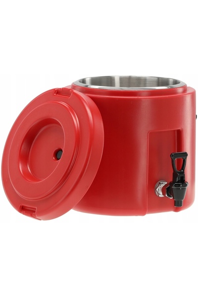 yato Termos pentru transport rotund cu robinet 9L roșu YG-09230