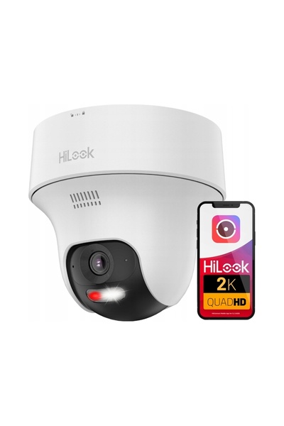Hilook Cameră WiFi 4MPx Rotativă EasyLink de la Hikvision IPC-F140-LIDF/W