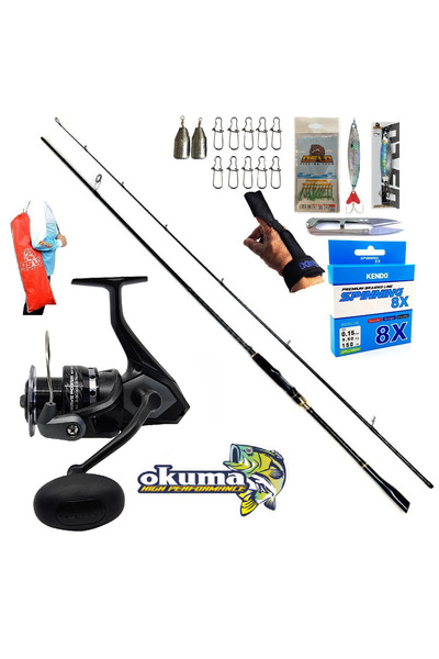 Okuma Wave Power 3000 244cm 6-32gr Karbon Zen Pro Spin Olta Takımı Seti