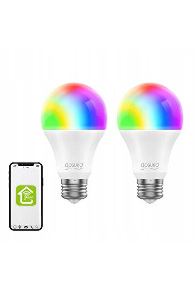 Gosund 2 BUC. BULB LED RGB WIFI PENTRU SISTEM SMART HOME E27 WB4-2