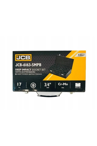 Jcb Set de chei tubulare adânci pentru cheie pneumatică 3/4 " 17EL 17-50MM