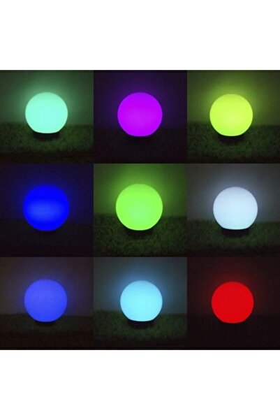 Greenbluespice Lampă solară KULA de grădină LED RGB mare, cu bile colorate in...