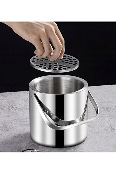 Ruhhy găleată pentru gheață 1.3l +FOARFECE+SPATULĂ cu perete dublu pentru cub...