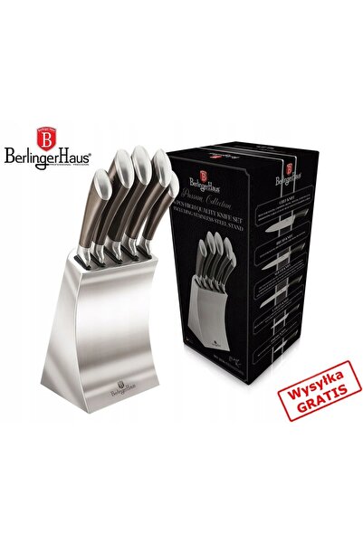 Berlinger Haus SET CUȚITE DE BUCĂTĂRIE + suport 6 piese.