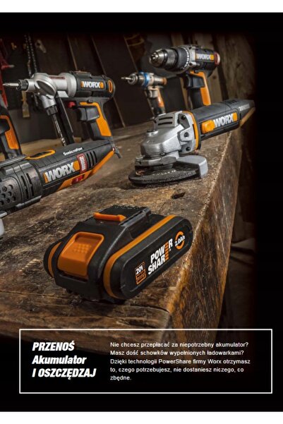 NO BRAND Polizor unghiular WORX WX803 cu baterii de 2Ah și 4Ah, 125mm