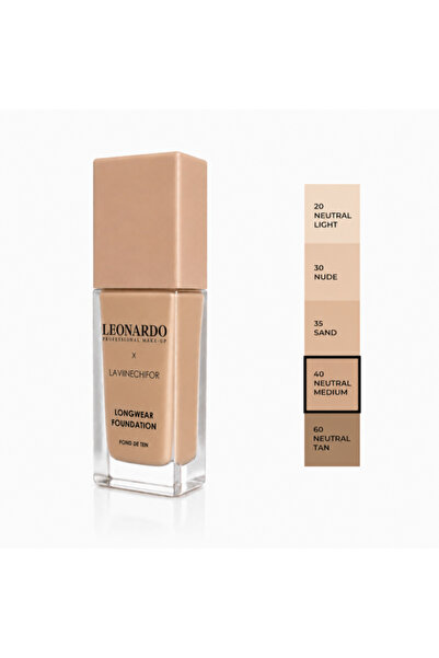 LEONARDO x Lavii Nechifor Fond de ten, 40 Nuanță Neutru Medium, 30 ml