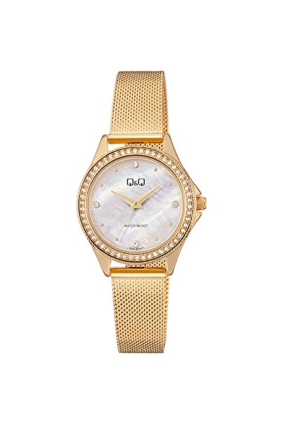 Q&Q Ceas de damă C80A-004 Quartz Auriu