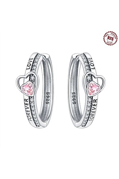 Choice1 OTE4032 Hot Sale Real 925 Sterling Silver Earrings Symmetry Heart Hoo...
