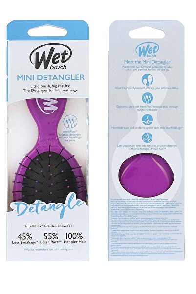Wet Brush Mini Detangler Hairbrush – Purple