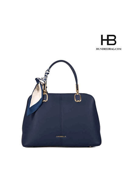 Chrisbella Crisbella Handbag with Large Wallet - Navy