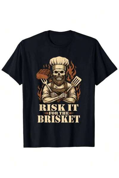 NOURAM تي شيرت Take Chance The Delicious Brisket With Humorous BBQ Enthusiast...