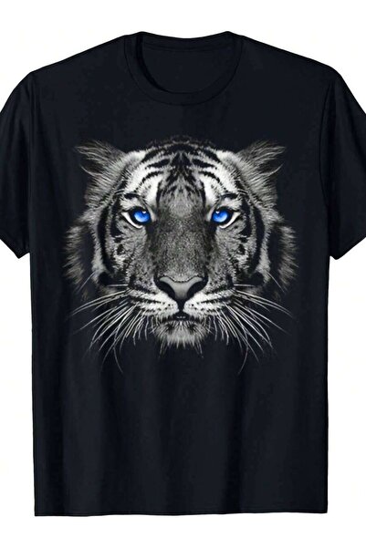 2BIR White Tiger T-Shirt - Cool Animal Motif