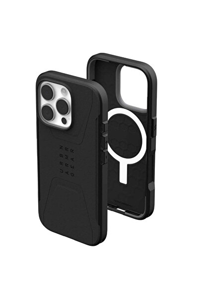 UAG Husă pentru iPhone 16 Pro, Civilian MagSafe, negru - negru