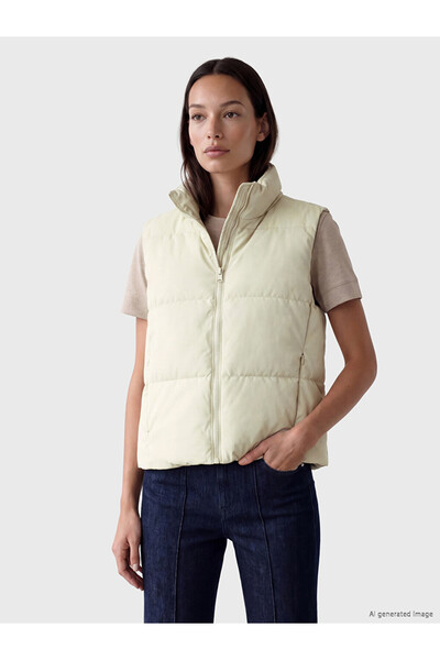 LC Waikiki Mock Neck Women's Puffer Gilet