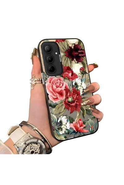 ucuc Samsung Galaxy A35 Compatible Hard Acrylic Back Silicone Edge Lens Prote...