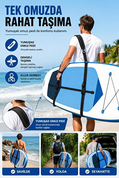 Leyaton SUP / Surfboard Taşıma Askısı (Shoulder Carry Strap)