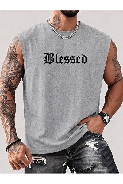 FUFLUNS تي شيرت رياضي بدون أكمام للرجال من BLESSED BASKILI ذو تصميم عادي وياق...