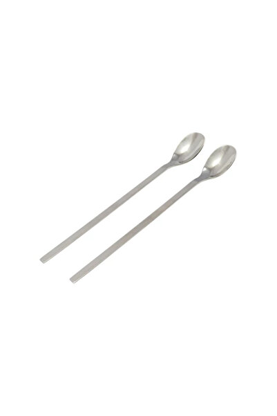 Perfect Home Set linguri lungi din inox pentru latte/iaurt, 2 piese (21 cm)