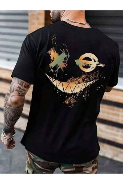 Astogria13 Manfinity Roughcore Men Cartoon Graphic Tee