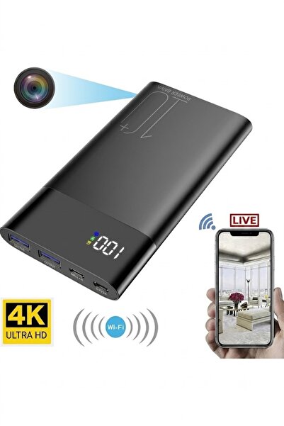 SICAK TAKİP Powerbank Mini 1080P Wifi Full HD Kamera 4K