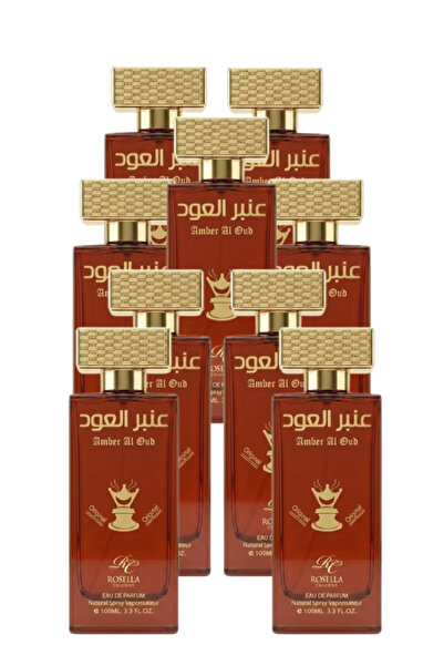 ROSELLA 9 قطع من عطر العنبر والعود 100 مل