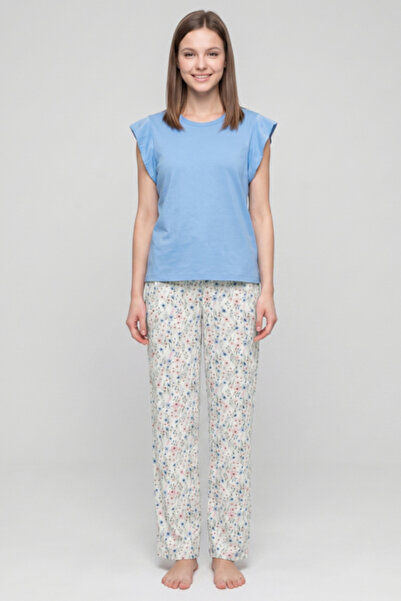 R&B Printed Short Sleeves Pyjama Set
