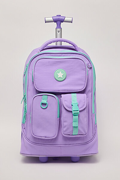 R&B Contrast Trim Trolley Backpack