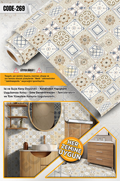 DECOMALL CODE-269 Rezistent la apă Bucătărie Baie Pardoseală Mobilier din mar...