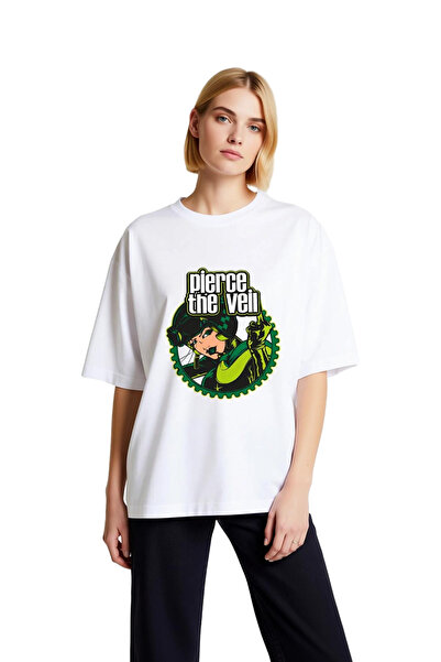 PayBuy Γυναικείο μπλουζάκι oversized με στάμπα μοτοσικλέτας, με κοντό μανίκι,...
