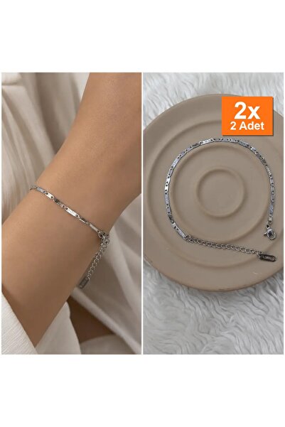 Bozhi Bracelet Steel Silver Elegant Gift