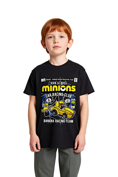 PayBuy Children's Graphic Printed T-Shirt Banana Racing Adventure Theme Short...