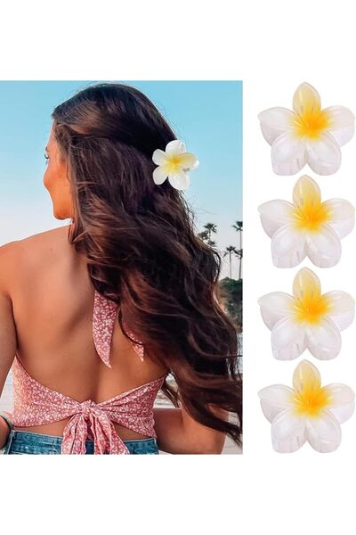 GQLV Flower Hair Claw Clips-4PCS for Thick Hair,Strong Hold Nonslip,Hawaiian,...