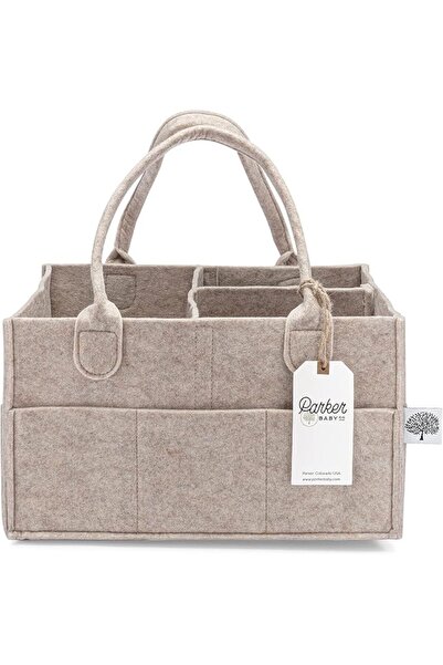 Parker Baby Co. Diaper Caddy - Nursery Storage Bin and Car Organizer for Diap...