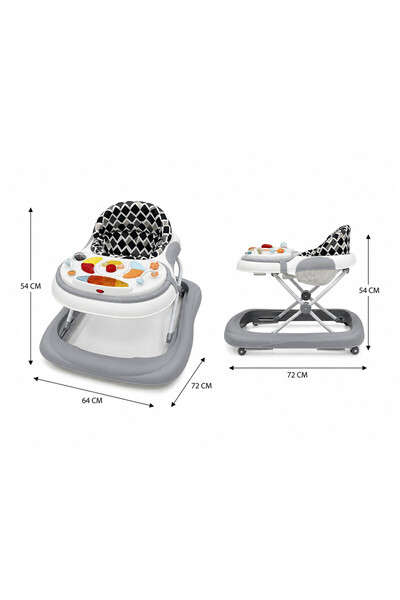 Generic Brand Baby walker with comfortable seat and activity panel that helps...