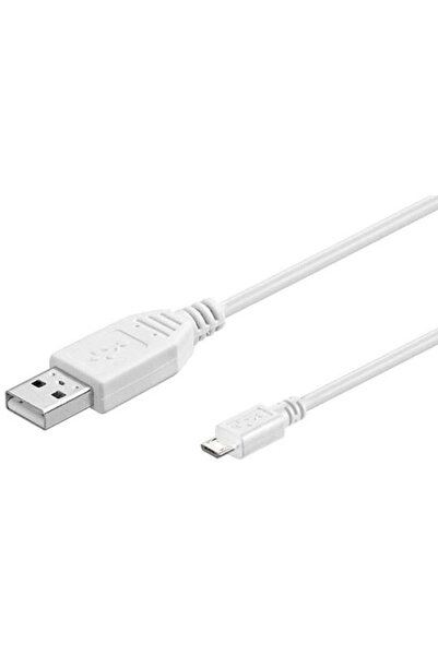 MicroConnect Καλώδιο USB 2.0 σε micro USB, κανονικό, 5μ, Λευκό (USBABMICRO5W)