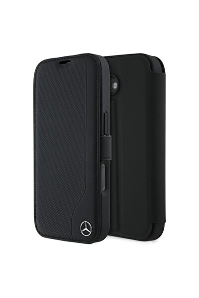 MERCEDES MEBKP16S23RBGVK iPhone 16 6.1 " μαύρη θήκη τύπου βιβλιοθήκης από δέρ...
