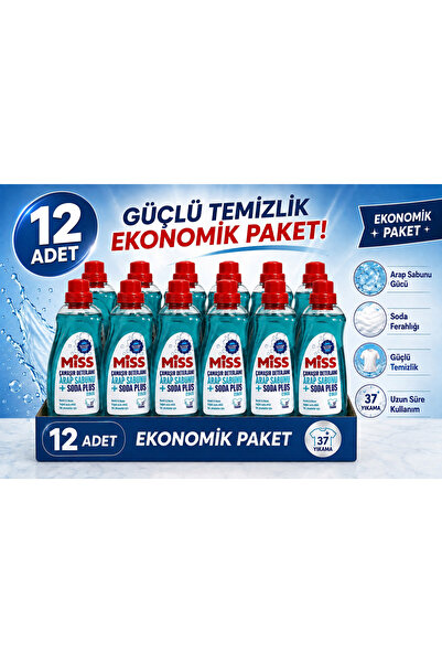 Miss Arap sabunu ve soda etkili çamaşır deterjanı