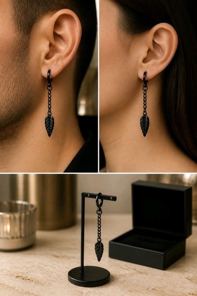 Monalisa Home Unisex Steel Earrings Suitable for Pierced and Non-Pierced Ears