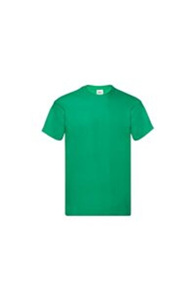 Fruit of the loom Tricou la baza gât, 165 gsm, Fruit of The Loom, verde conex