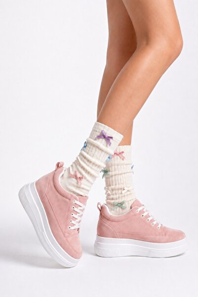 İX Cloudlift Women's Hidden Heel Sneaker Suede Daily Comfortable Sports Shoes...