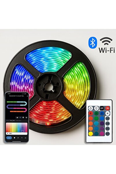3M Bandă LED adezivă WiFi RGBW 12W - + Control prin telecomandă și aplicație