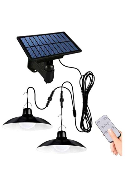 STARSTAR Solar pendant light for garden shed, gazebo, with remote control, wa...