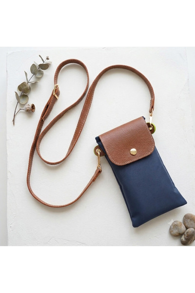 PASSTELL Women's Long Strap Hooked Waterproof Crossbody Long Strap Phone Bag