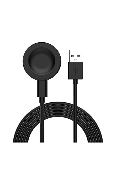 CaseOnn Huawei Watch Fit 4 Pro Manyetik USB Hızlı Şarj Kablosu Siyah