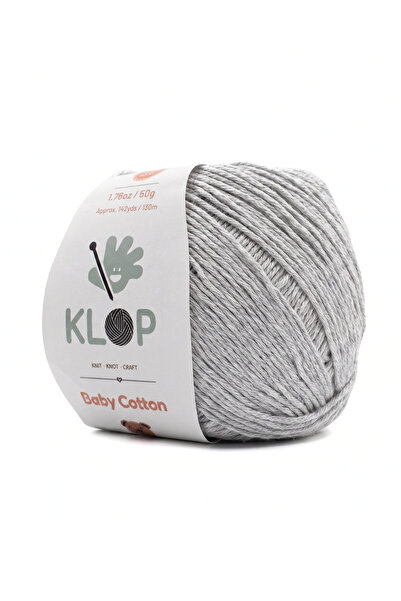 KLOP %100 Pamuk Amigurumi İpi 50 gr Baby Soft Cotton Tığ Örgü İpi 130 Metre A...